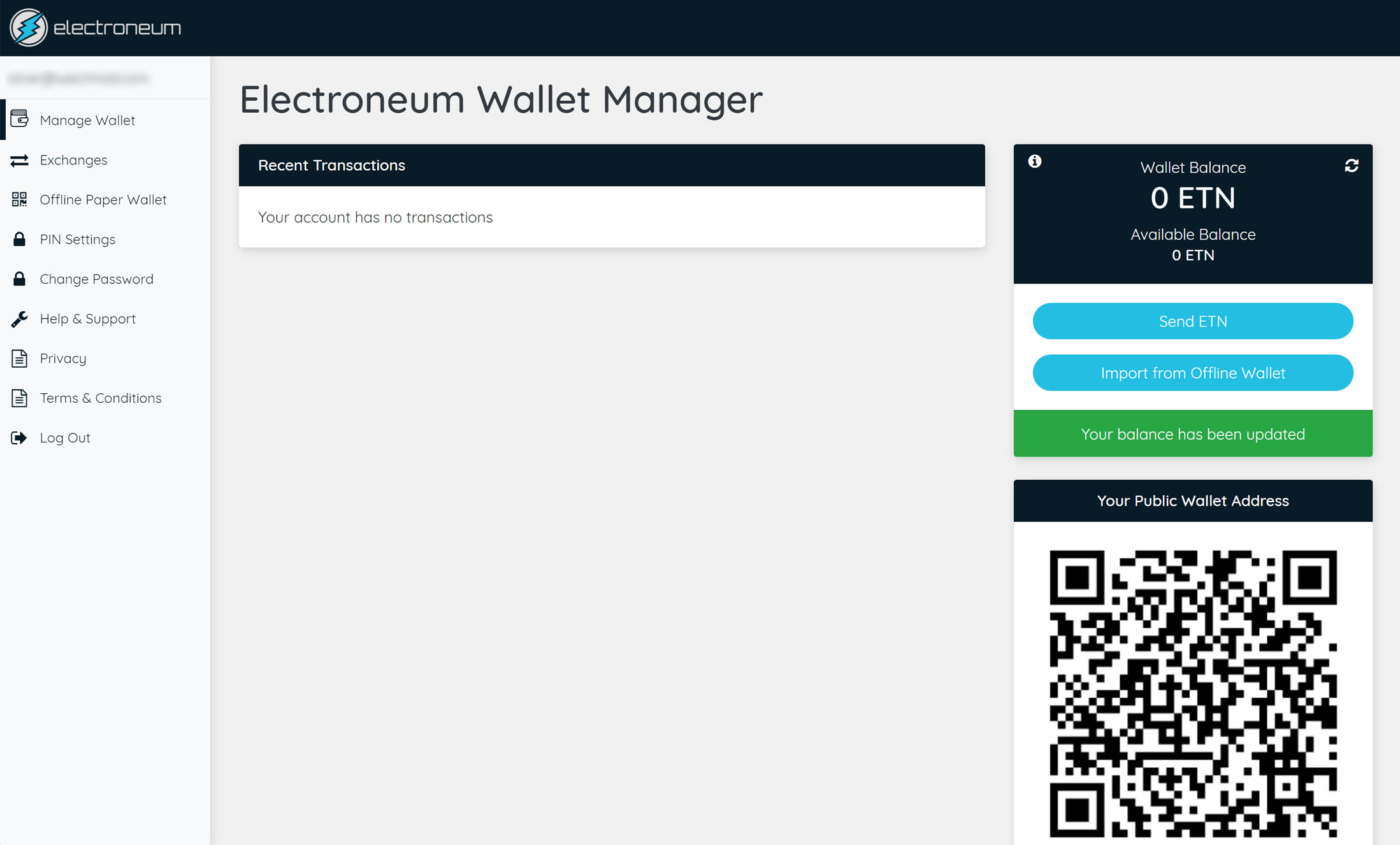 Electroneum Wallet Manager